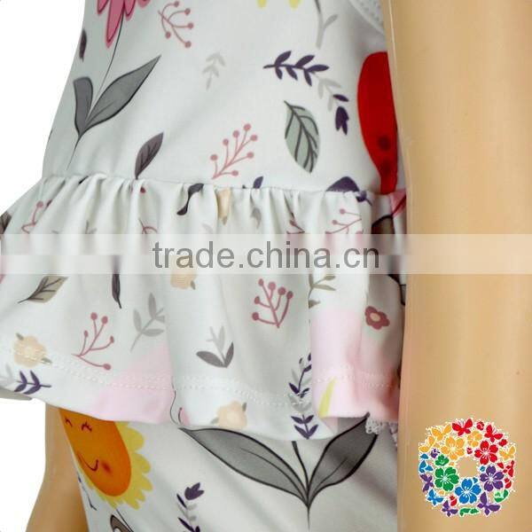 New Arrival Summer Fashion Cartoon Printed Girls Swimsuits Outfit High Quality Neopren Fabric Swimwear YZA-025