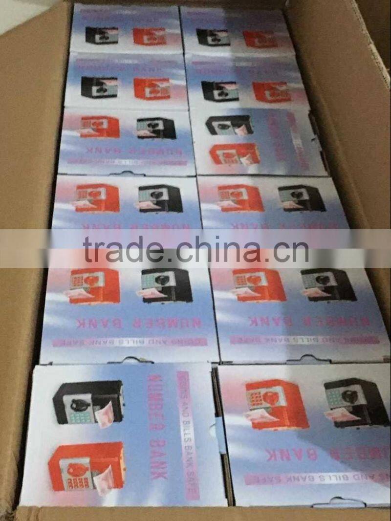 UCHOME New Automatic saving money Password Safe box ATM piggy bank mini safe box