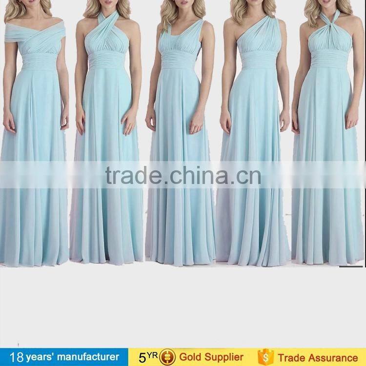 2017 convertible multiway chiffon long wedding evening maxi women dresses party wear gowns for ladies picture
