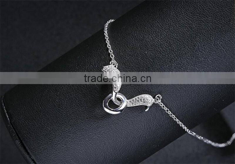 2017 New design 925 sterling silver wings of an angel pendant necklace