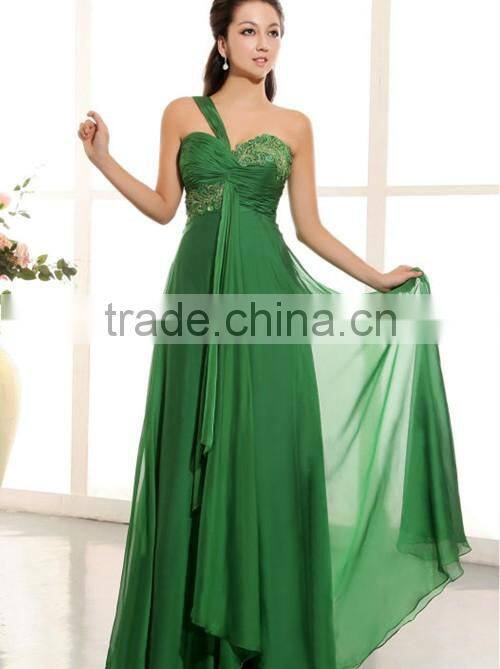 Chiffon One Shoulder Formal Long Evening Dress Formal Dress