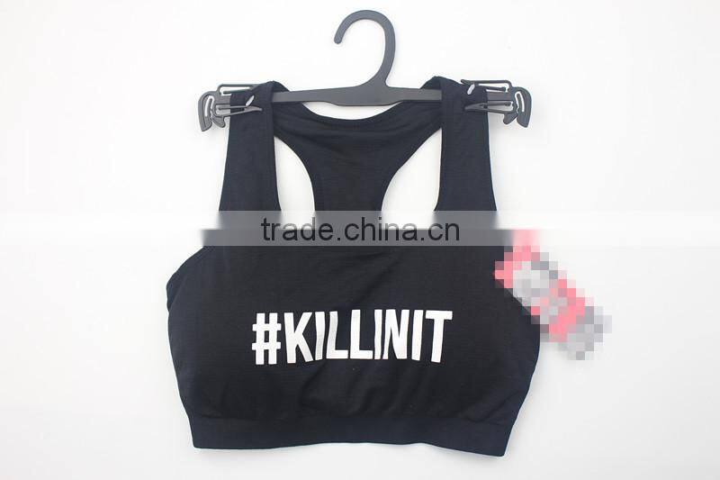 Seamless breathable sexy lady sport yoga bra sport underwear