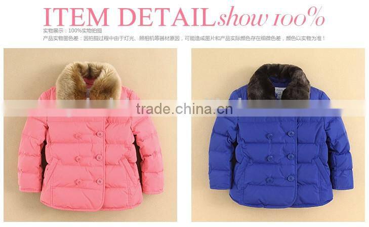 HOT SALE WHOLESALE children clothing winter children down coat in stocks