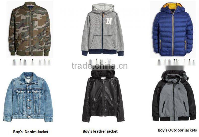 2017 Latest kid jackets custom,high quality kid jacket,cheap kid jacket