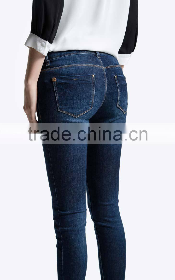 hot sell brand skinny ladies jeans wholesale price