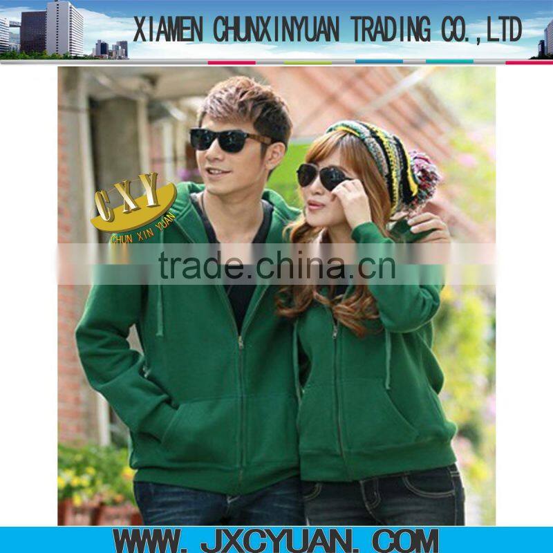 custom unisex cotton fleece zip hoodies
