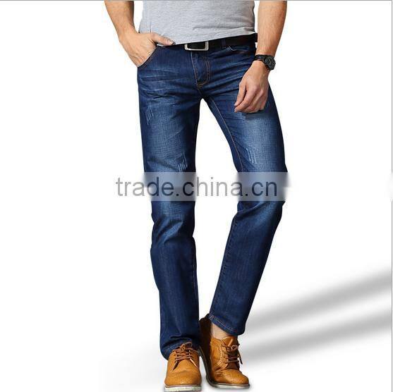 2016 New Model Jeans Pants Trousers For Men With 2 Pockets Leather Lable