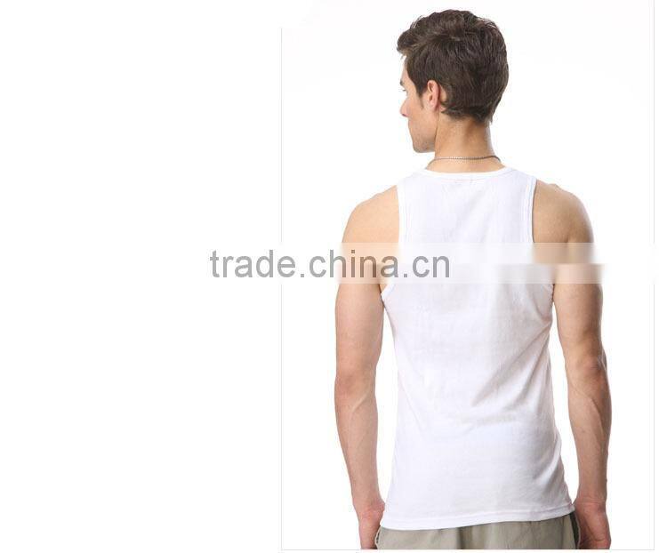 Factory Provide Seamless Pain Color Mens Tank Top