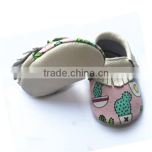 fashion baby shoes cow leather baby moccasins shoes