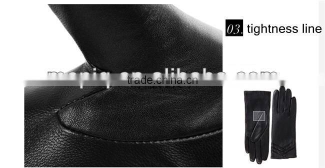 red design fashionable leather gloves