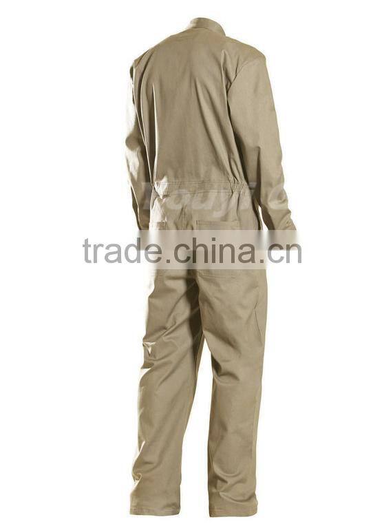Flame resistant beige light weight coverall