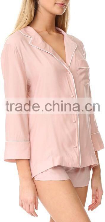 Clothing manufacturer wholesale ladies western design ladies beautiful pajamas