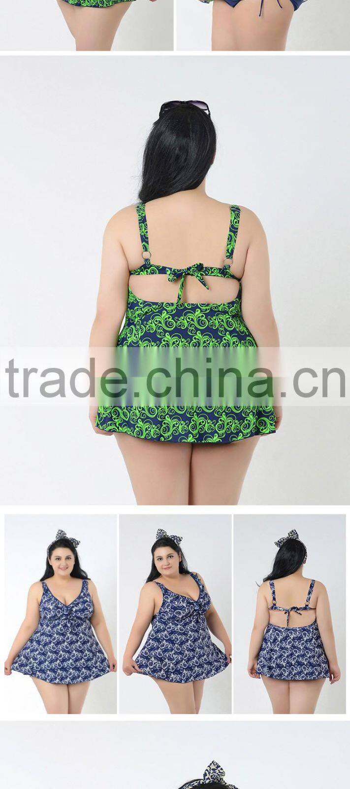 Swimwear large size swimwear swimsuit split bikini swimsuit