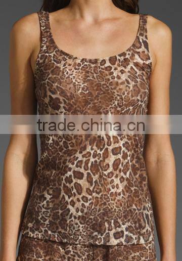 Leopard Lace Skinny Tank