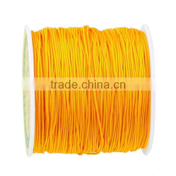 Polyamide Nylon Jewelry Thread Cord For Buddha/Mala/Prayer Beads Orange 0.5mm