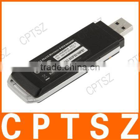 Dual Band 2.4G&5G Wireless-N USB WiFi Adapter - Black