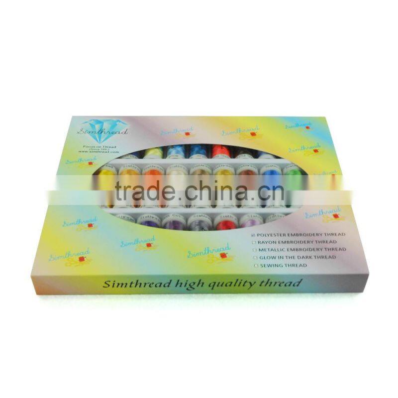 Superior Quality Polyester Embroidery Thread 200 Meters Per Spool