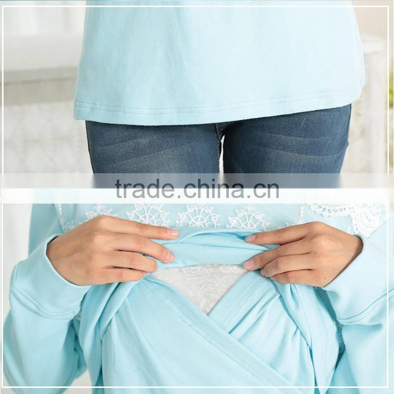 short sleeve comfortable office wear maternity tops