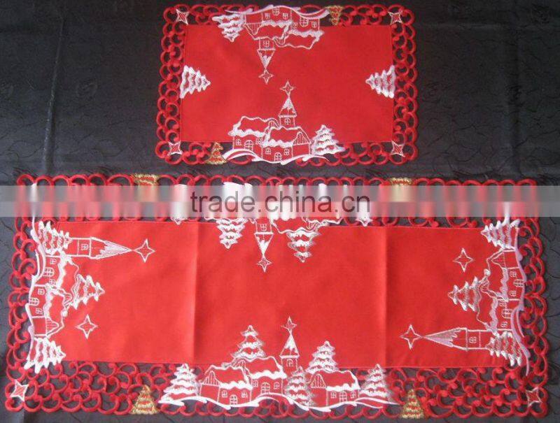 Chrimas Embroidery Table runner