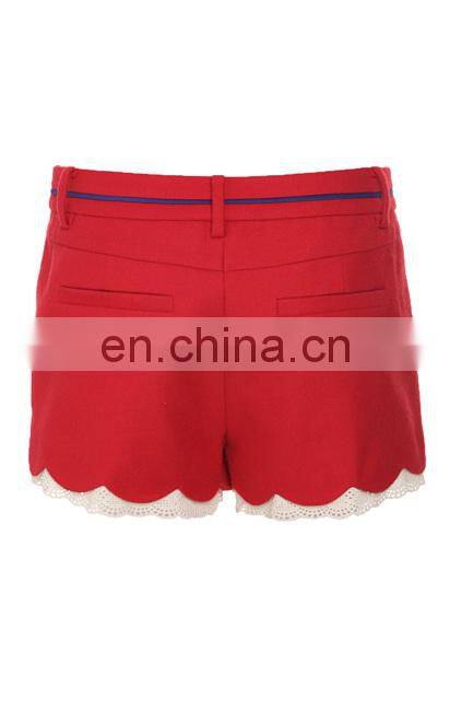 Fashion special irregular design fashion highwaist butterfly waistband short pants