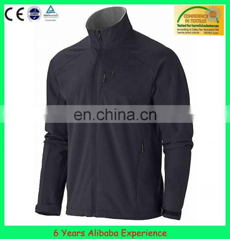 Mens softshell jacket design laminated with fleece --6 Years Alibaba Experience