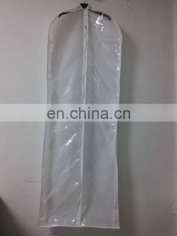 Transparent pvc Clear Plastic bags for wedding dress evening dress garment bags