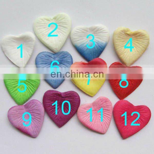 Heart shape fabric dried rose petals