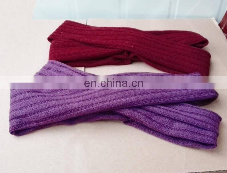 Pure color soft cotton hair band hair accessories elastic knitted cotton headband women