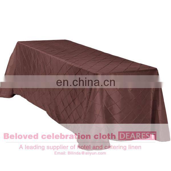 hot sale wholesale polyester restaurant/weeding/meeting/banquet coffee plain table cloth