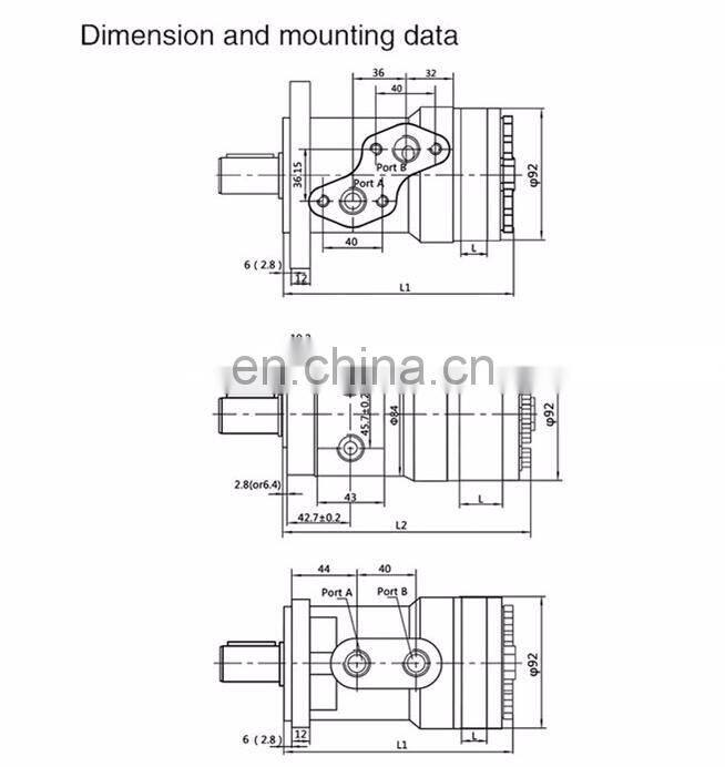 BMM/BMP/BMR /BMH/BMSY/BMT/BMV series which alternative hydraulic motor