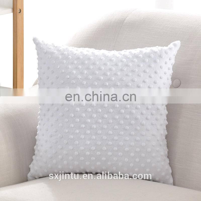 Super Soft solid Bubble velvet throw pillow case covers