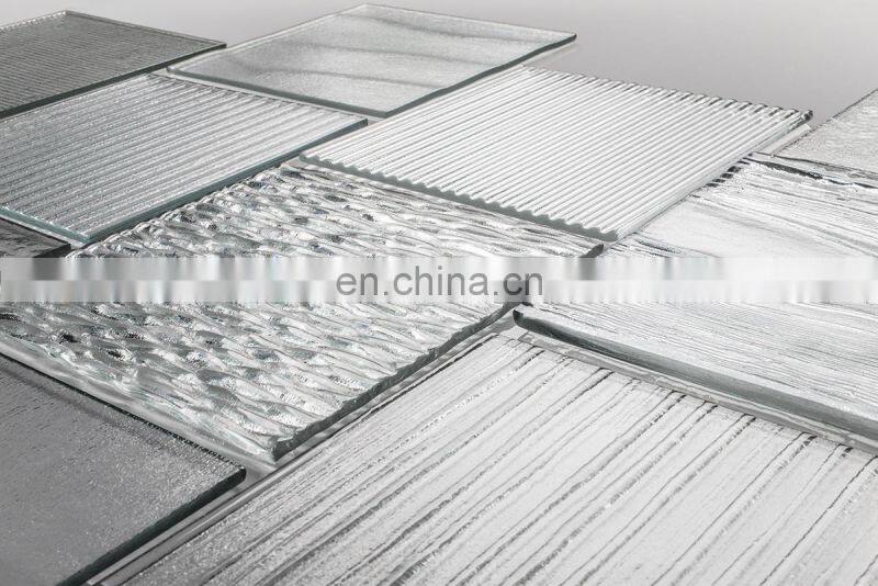 Decorative privacy glass nashiji glass patterned