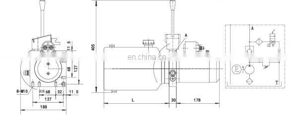 hydraulic power pack unit for manual electric stack 12V 1.6KW 24V 2.2 KW wholesale