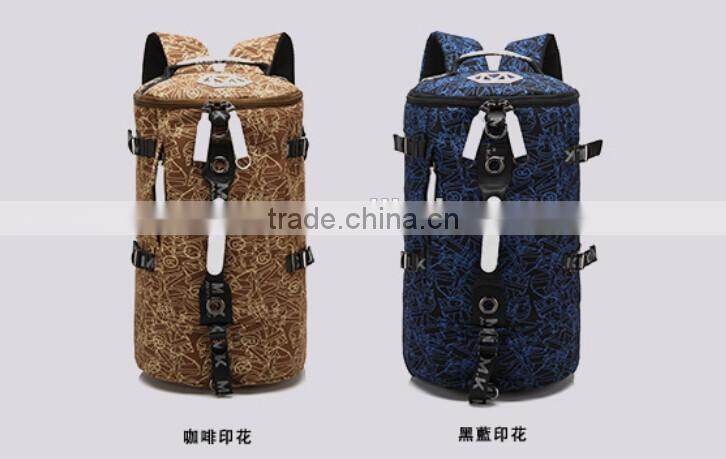 high quality mutifunctional canvas duffle bag sports outdoor travel backpack