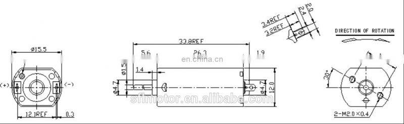 050PA high torque dc micro drive motor for RC toy car