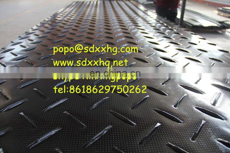 Heavy Duty HDPE Composity Plastic Tread Plate Ground Protection Mat