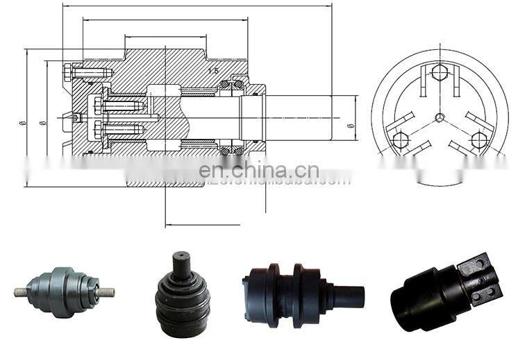 Takeuchi TB140 excavator sprocket TB145 track roller TB150 excavator idler