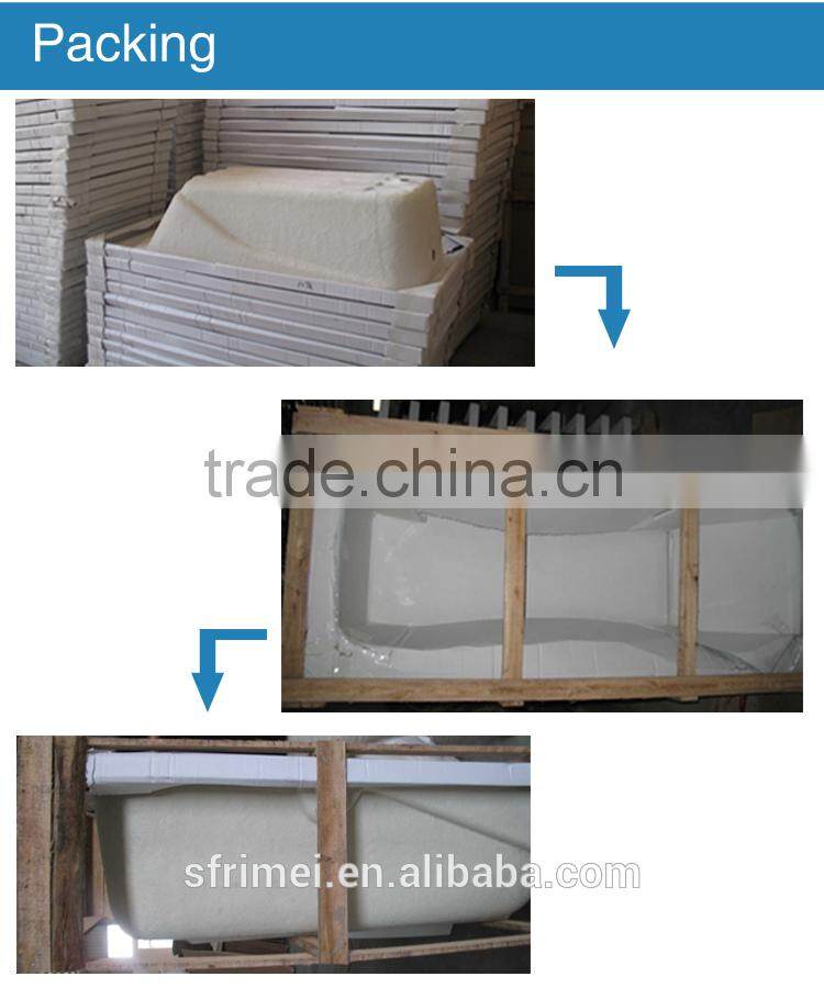 Low Price White Acrylic European Style Soaking Bathtub For Sale