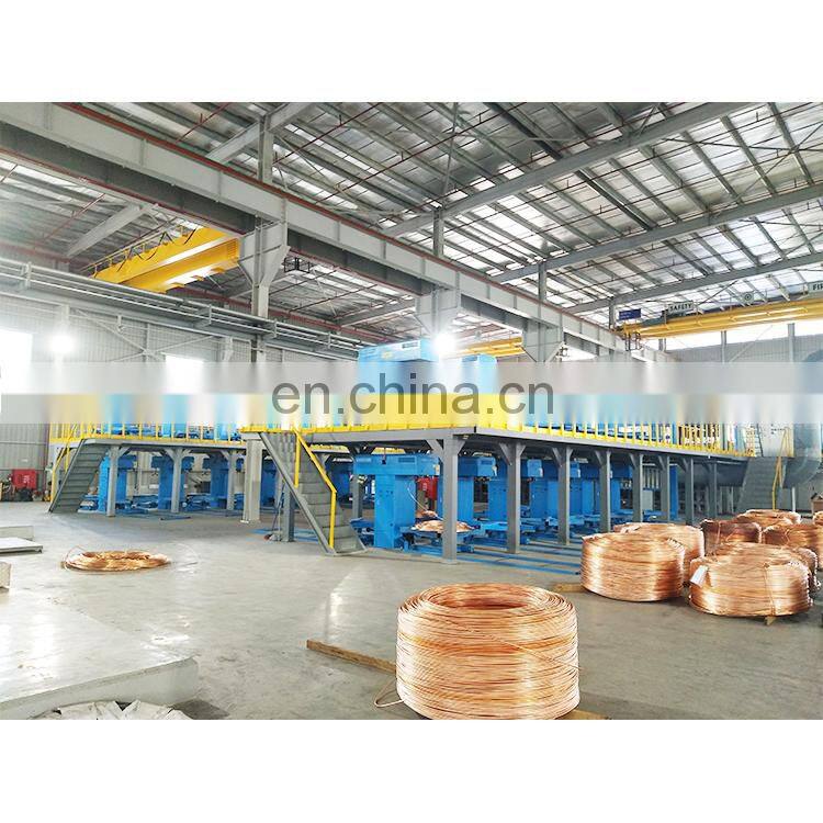 copper rod up casting machine