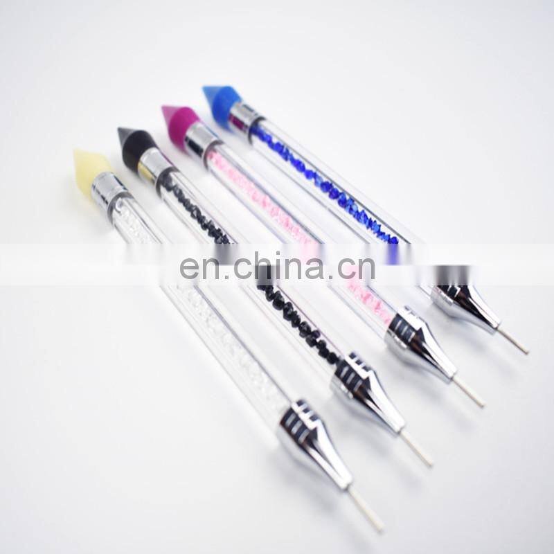 New Design Nail Art Picker Nail Art Dual-ended Dotting Pencil Wax Head Pick Up Rhinestone Picker