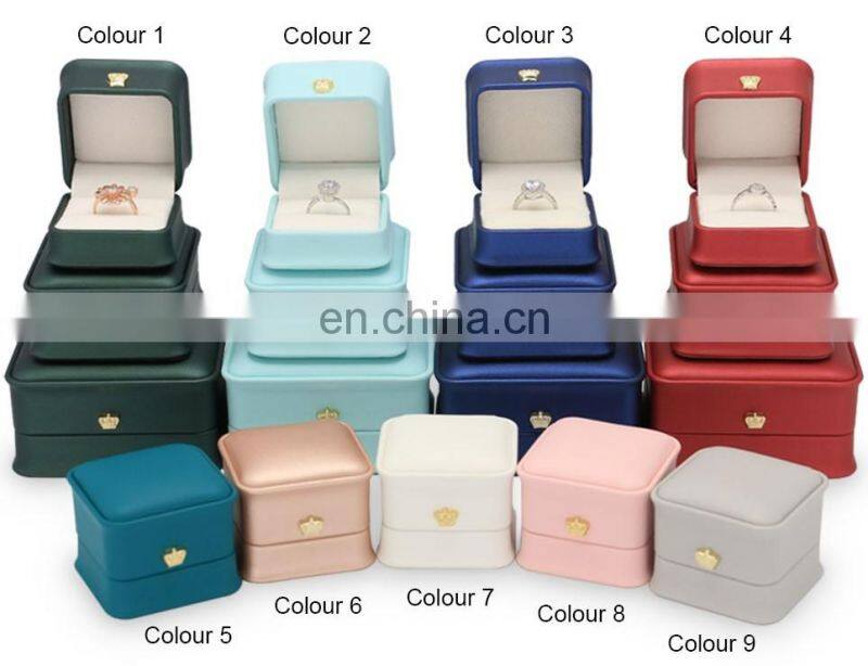 Wholesale High Quality Velvet Inside Pu Leather Jewelry Box Luxury Bangle Box