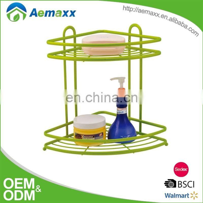 Plastic shampoo holder wall mounted shower shelf