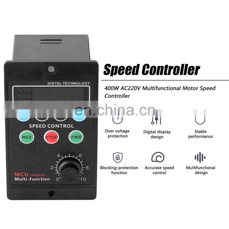 220V Single-phase Input Three-phase Output Motor Driver Frequency Converter with Four-digit Digital Tube Display SVPWM