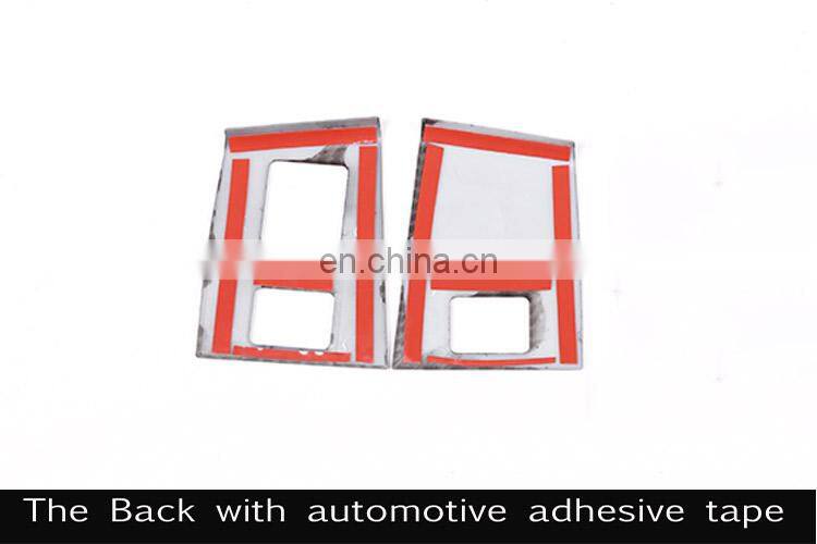 Carbon Fiber Style ABS Car Door Seat Memory Button Cover Trim For Jaguar F-Pace f pace 2016 2017 2018 Accessories