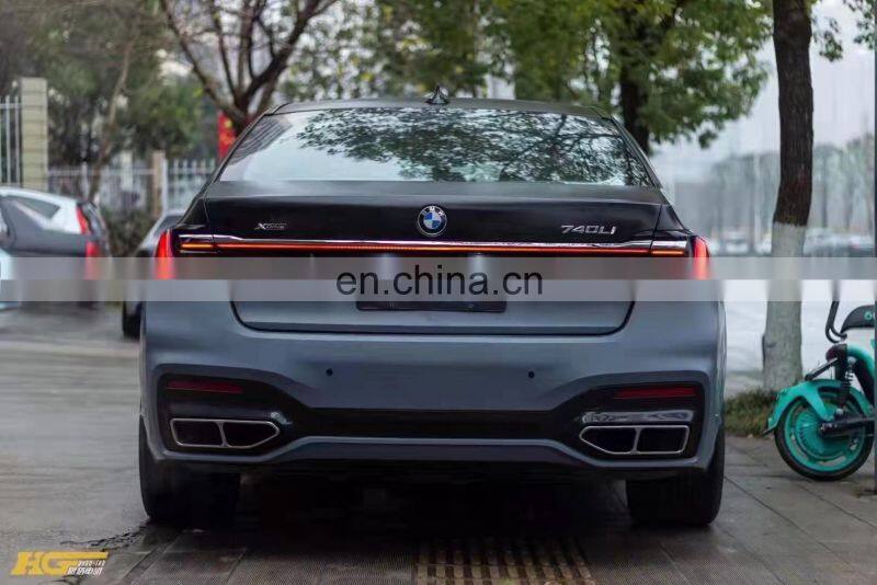 Runde PP Material For BMW 7 Series G11 G12 Old To New M Style Body Kit Front Rear Bumper Lip Side Skirt Fender Hood Headlight