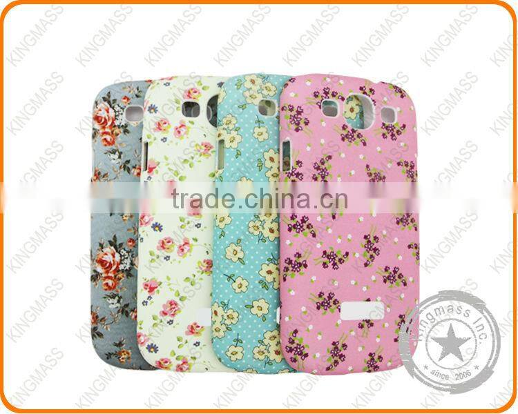 2014 Floral full printing mobile phone back covers for galaxy S4