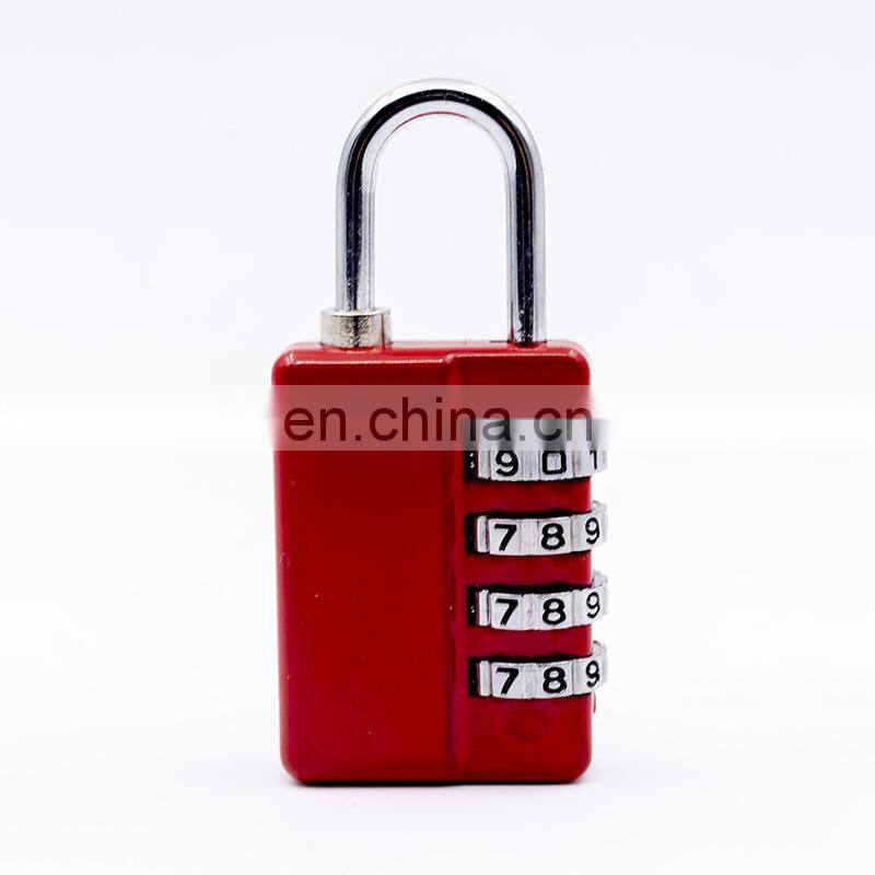 2020 new arrival 4 digit zinc alloy combination travel locks luggage padlock kid suitcase lock