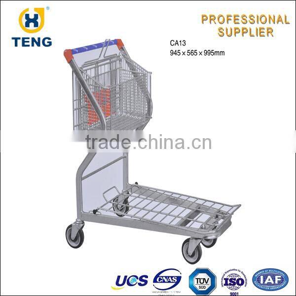 High Quality Supermarket Cargo Tallying Cart With Wheels CA13