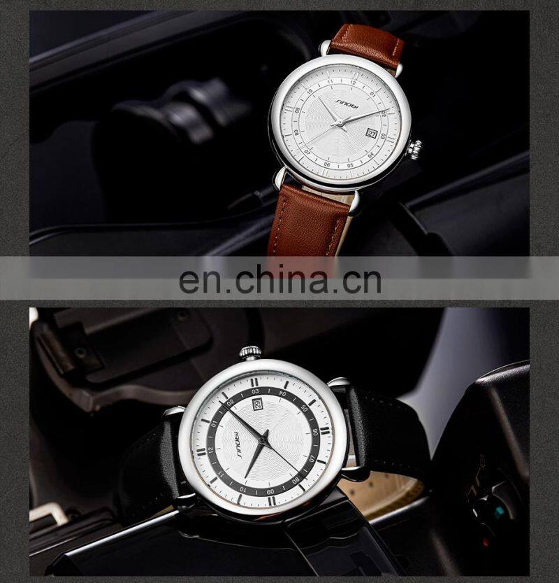 SINOBI Wrist Watch for Men 2021 S9844G Watch Sinobi Gentleman Classic Quartz Watches Motre Homme Black Handwatch