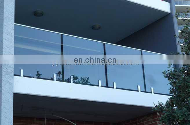 YY tempered balcony glass stair railing cost balustrade aluminum handrail balustrade